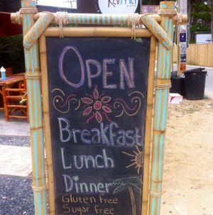 Open! And sugar and gluten free at Karma Kafe in Koh Phangan