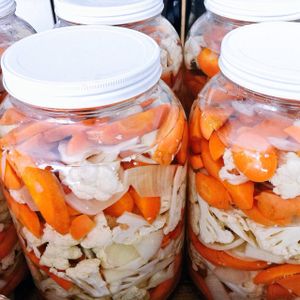 Local pickled veggies! at Star Truck - Food Truck in Ithaca