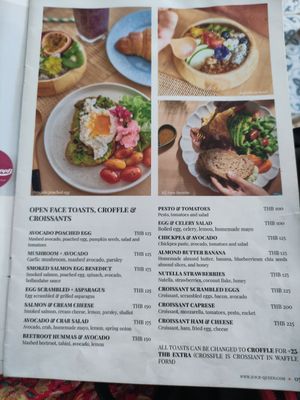 Menu at Juice Queen in Koh Samui