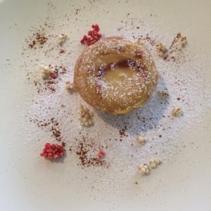 Vegan Pastel de Nata at Lupin Restaurante Vegetariano in Porto