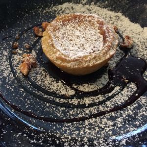 Vegan Pastel de Nata at Lupin Restaurante Vegetariano in Porto