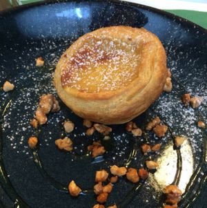 Vegan pastel de nata at Lupin Restaurante Vegetariano in Porto