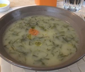 Vegan Caldo Verde at Lupin Restaurante Vegetariano in Porto