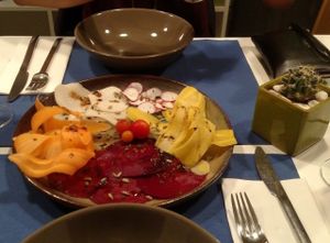 Veggie Carpaccio at Lupin Restaurante Vegetariano in Porto