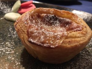 Custard pie  at Lupin Restaurante Vegetariano in Porto