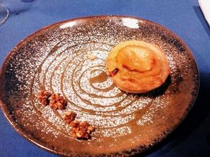 pastel de nata at Lupin Restaurante Vegetariano in Porto