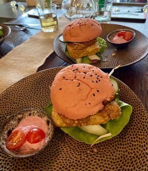 Tempehburger  at Burgerlijk in Maastricht