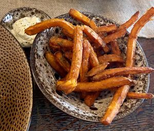 Sweet potato friess  at Burgerlijk in Maastricht