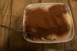 Vegan tiramisu  at Burgerlijk in Maastricht