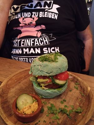 tempeh burger at Burgerlijk in Maastricht