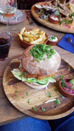 Delicious tempeh burger at Burgerlijk in Maastricht