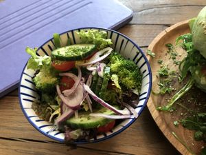 Nice small Salad at Burgerlijk in Maastricht