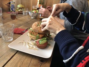 The tempehburger  at Burgerlijk in Maastricht