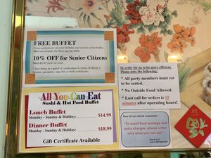 Prices  at Jusco Japanese Restaurant in Davis