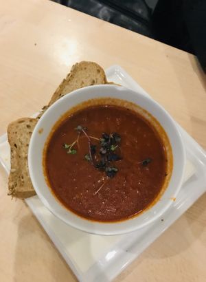 Tomatensuppe at Hofcafe in Bamberg