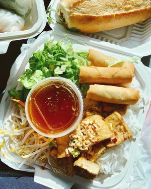 Lemongrass noodle salad at All Chay in Salt Lake City