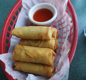 Veggie egg rolls at All Chay in Salt Lake City