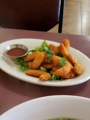 Golden Vegan Shrimp!  at All Chay in Salt Lake City