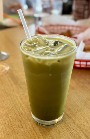 Green Thai iced tea   at All Chay in Salt Lake City
