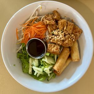 Lemongrass tofu noodles   at All Chay in Salt Lake City