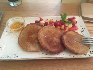 the breakfast pancakes at VEVAY in Frankfurt