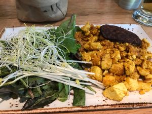 tofu eggs at VEVAY in Frankfurt