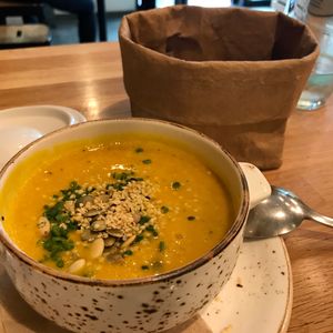 soup of the day at VEVAY in Frankfurt