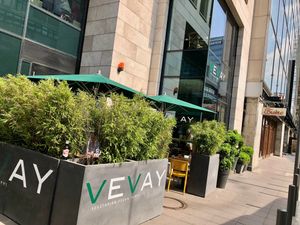 outside at VEVAY in Frankfurt