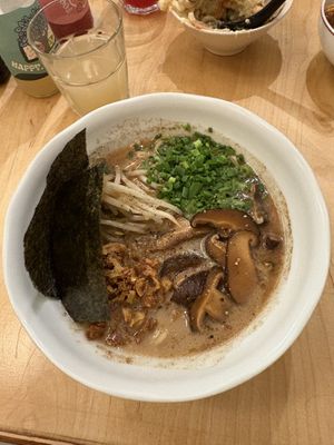 Mushroom ramen  at Vegan Ramen Shop - Finlandzka in Warsaw