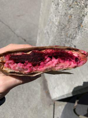 The beet Rueben - it was yummy!   at Davis Food Co-op in Davis