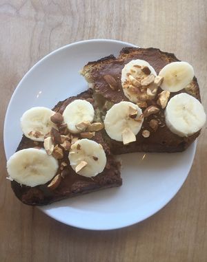 Vegan Nutella toast   at Nourish Cafe - Richmond District in San Francisco