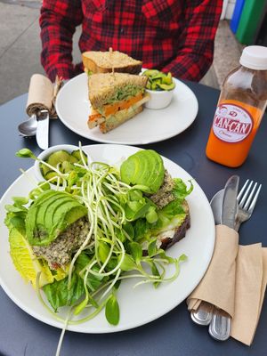 Banh Mi and Tuna Sandwich at Nourish Cafe - Richmond District in San Francisco