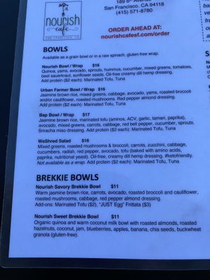   at Nourish Cafe - Richmond District in San Francisco