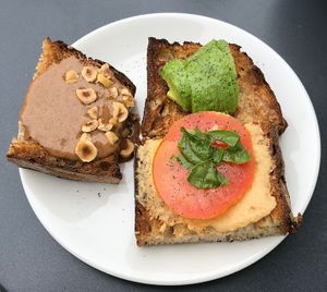 Toast Sampler  at Nourish Cafe - Richmond District in San Francisco