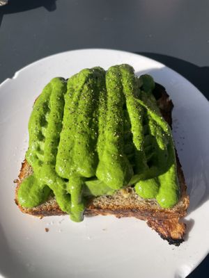 Avocado toast with chimichurri saucee  at Nourish Cafe - Richmond District in San Francisco