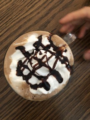 Hot Mocha  at Naked Cafe in Kelowna