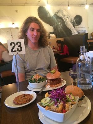 Burgers!! at Naked Cafe in Kelowna