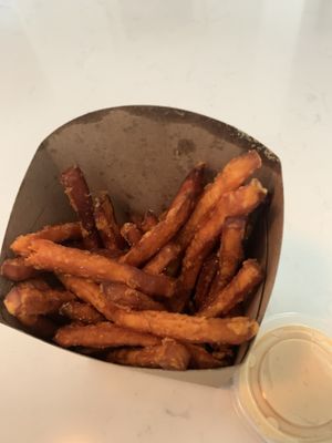 Yam fries  at Naked Cafe in Kelowna