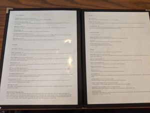 Menu at Naked Cafe in Kelowna