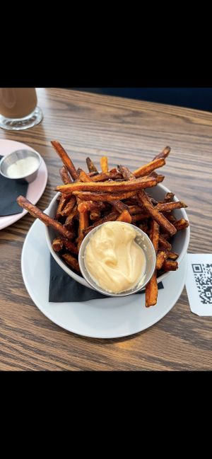 Yam fries at Naked Cafe in Kelowna