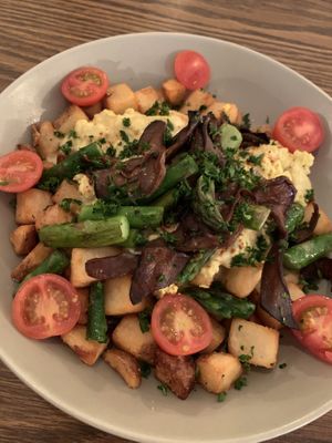 Benny Bowl.   Soo good  at Naked Cafe in Kelowna