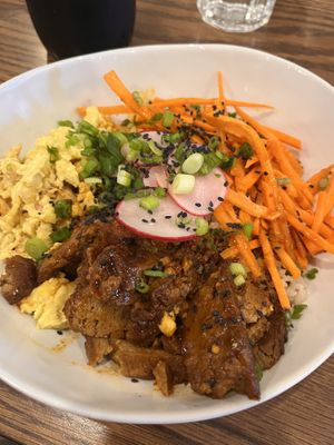 Bulgogi bowl  at Naked Cafe in Kelowna