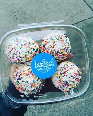 Birthday Cupcakes  at Naked Cafe in Kelowna