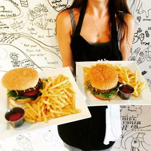 Burgers on burgers at Naked Cafe in Kelowna