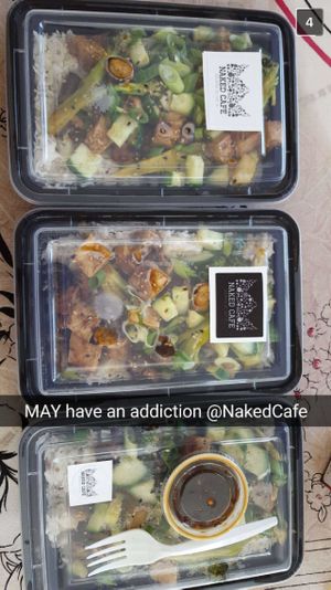 Teriyaki Bowls x 3

Beefless tips, broccoli, mushroom with fresh cucumber & toasted sesame seeds in a bed of coconut basmati rice  at Naked Cafe in Kelowna