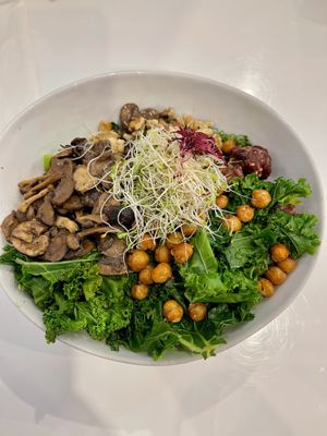 Green flag bowl  at Naked Cafe in Kelowna