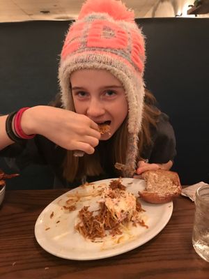 Pulled Pork---so good!!! (Sweet potato) at Naked Cafe in Kelowna