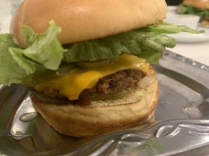 Simple Burger  at Naked Cafe in Kelowna