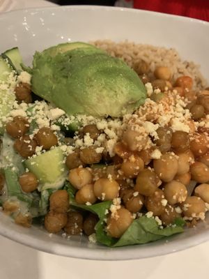 Spicy Chickpea Bowl  at Naked Cafe in Kelowna