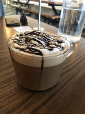 Peppermint mocha! at Naked Cafe in Kelowna